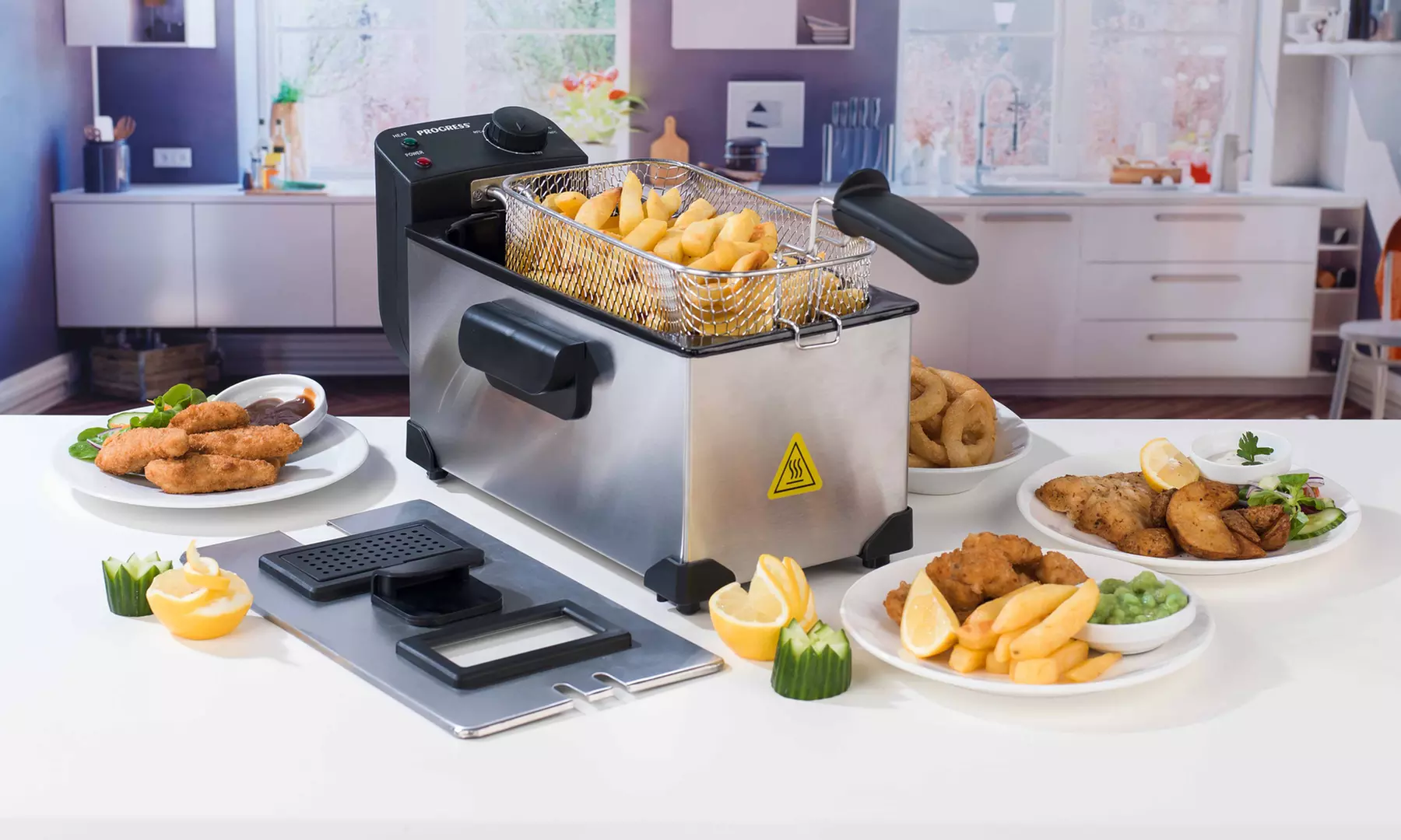 Progress EK2053P 3L Deep Fat Fryer with Removable Cooking Basket - Primary Image