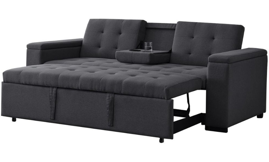 Image 24: Canapé convertible "Tilia" 3 places en tissu Kocoon