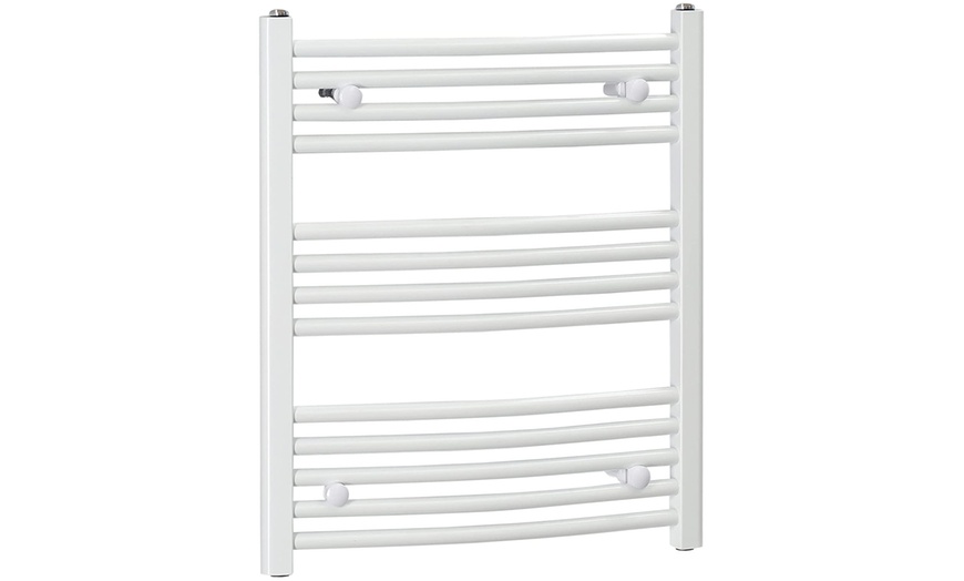 Image 9: Curved Heated Towel Rail