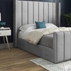 Image 4: DS Living Oxford Panel Upholstered Soft Velvet Bed