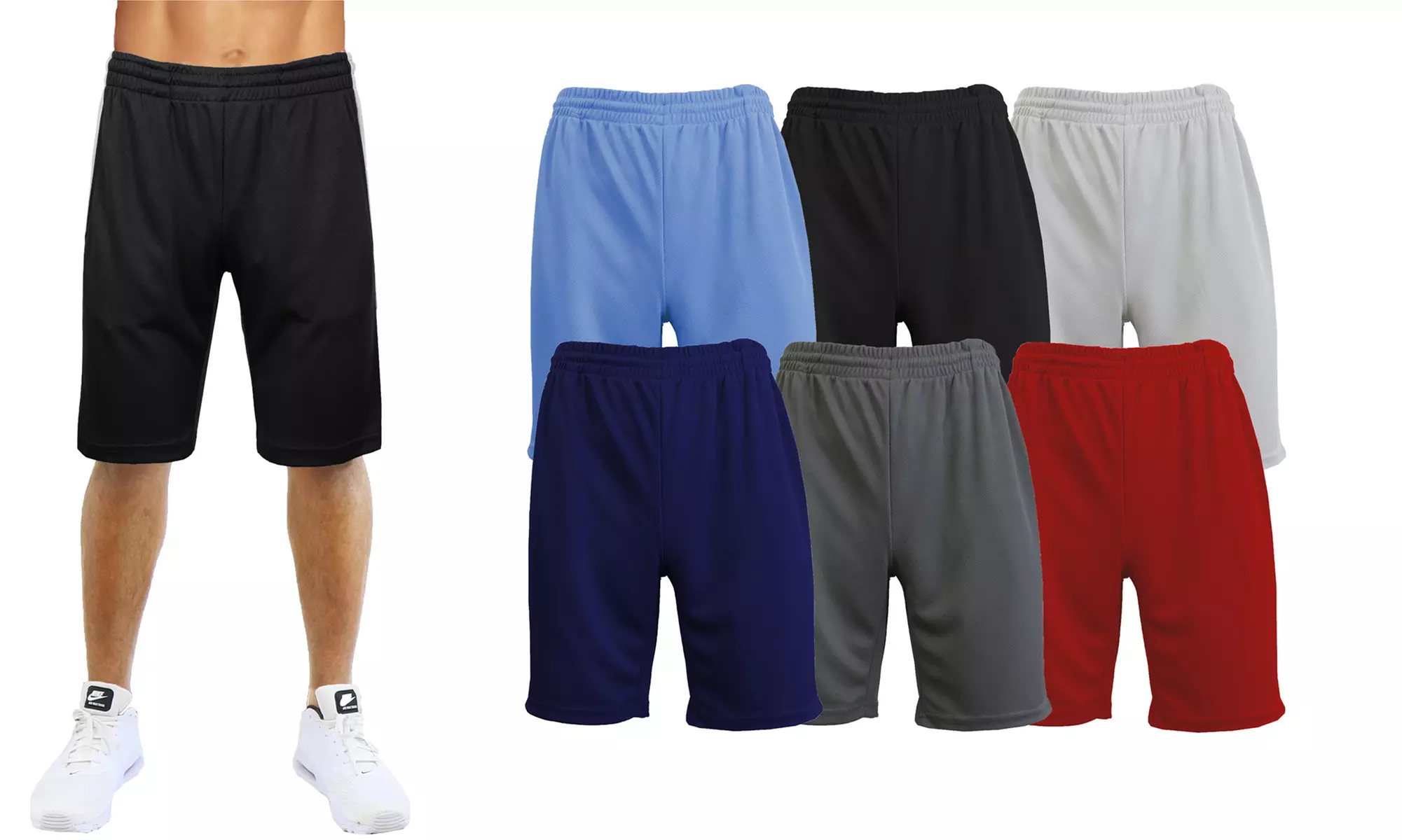3-Pack Men's Active Performance Shorts (S-2XL) in Multiple Colorways