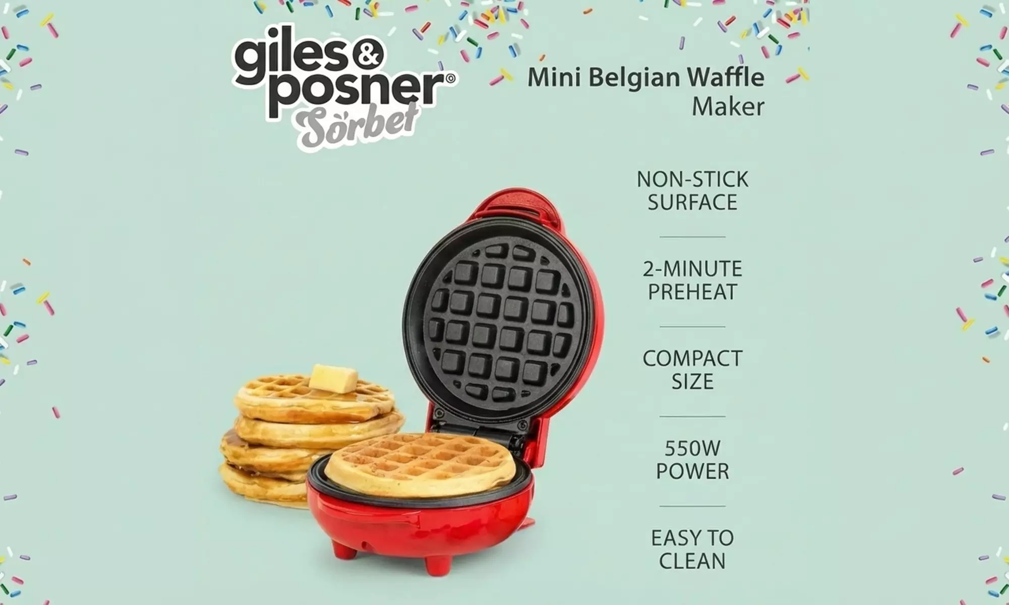 Giles and Posner Mini Waffle Maker