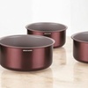 Image 5: Arthur Martin Set of 3 Casseroles with Durable Non-Stick Design 