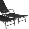 Image 12: Outsunny Set of Two Adjustable Back Sun Loungers 