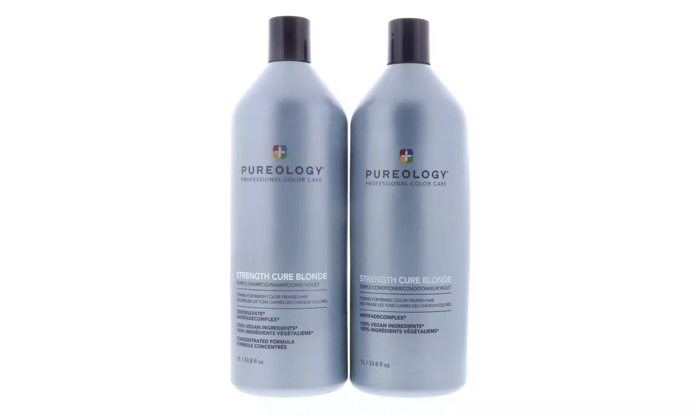 Pureology Strength Cure Blonde Shampoo or Conditioner or Set 1L