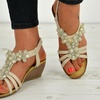 Image 8: Women's Floral Wedge Sandals