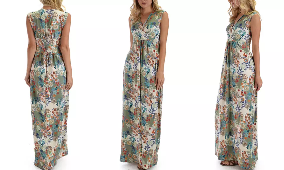 Lyss Loo Sweetest Kiss Sleeveless Floral Maxi Dress. Plus Sizes Available. - Second Medium
