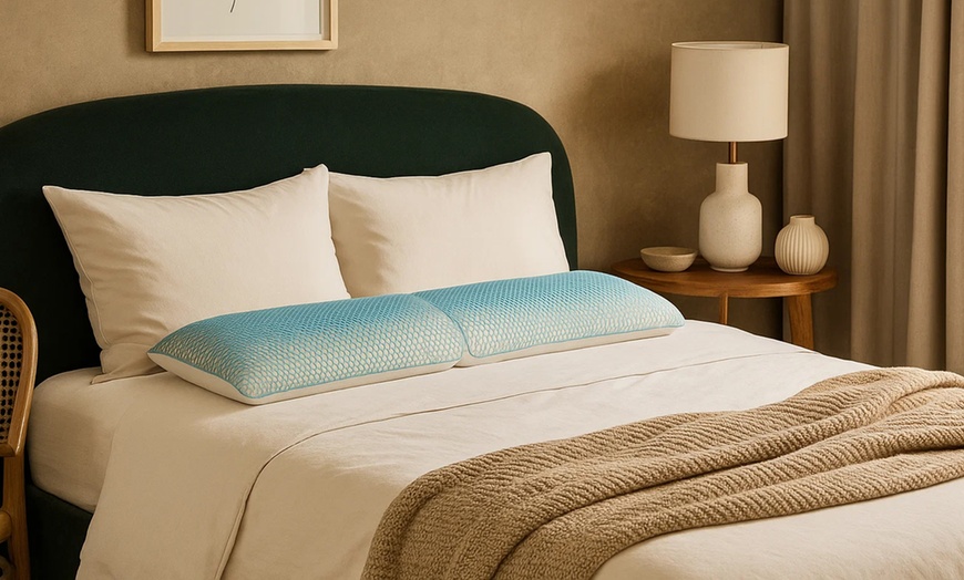 Image 1: Almohada cilíndrica de espuma viscoelástica de Sampur