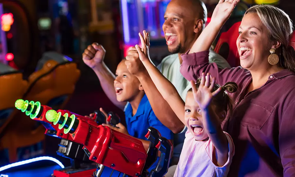 $20 Game Card for One or Two Players or Gold Birthday Party Package