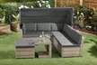 Garden Gear California Rattan-Effect Daybed with Canopy and Optional Cover - Image 2