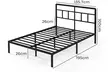 Levede Metal Platform Bed Frame – Heavy Duty Steel with Underbed Storage - Second Medium