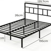 Image 3: Levede Metal Platform Bed Frame