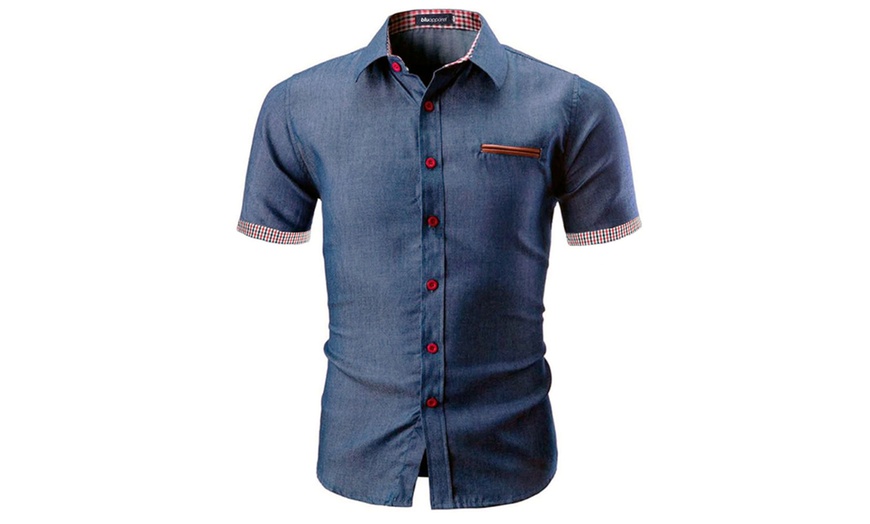 Image 2: Heren denim shirt