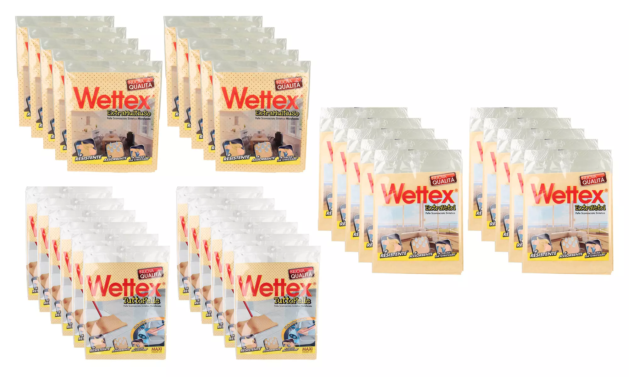 Fino a 24 panni Wettex in pelle scamosciata sintetica, disponibili in 3 tipologie - Primary Image