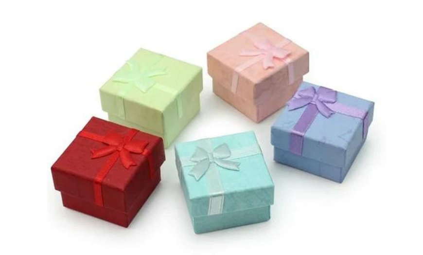 Image 2: Paris Jewelry 14k White Gold Plated 5 MM Round Natural Blue Topaz Stud Earrings