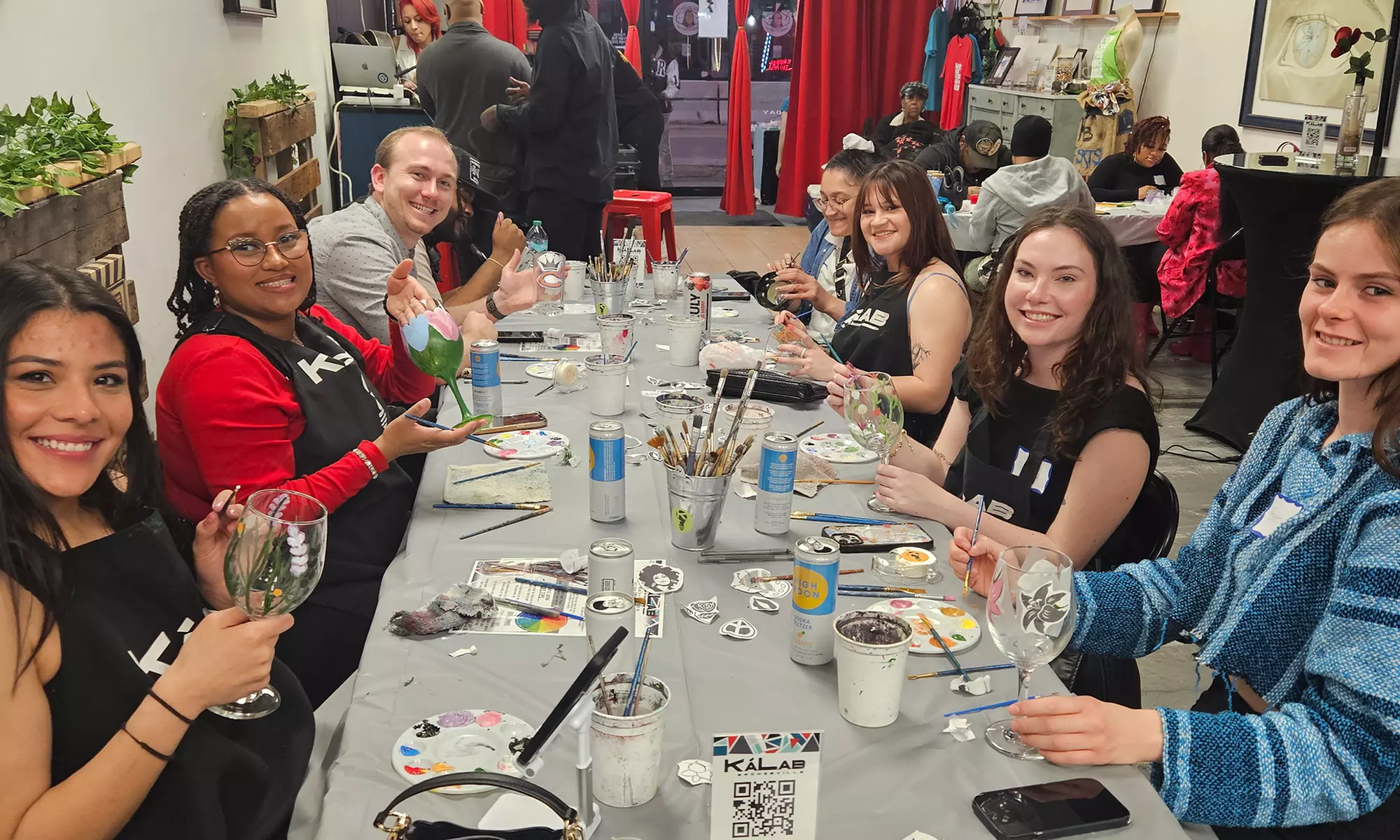 Explore creative 90-minute painting sessions