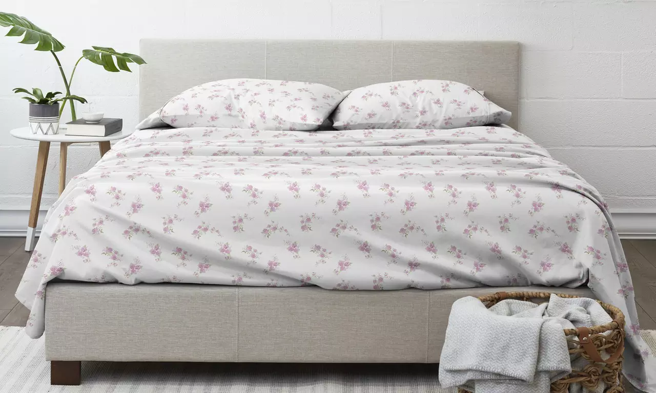 Home Collection Premium 4 Piece Ultra Soft Flannel Bed Sheet Set