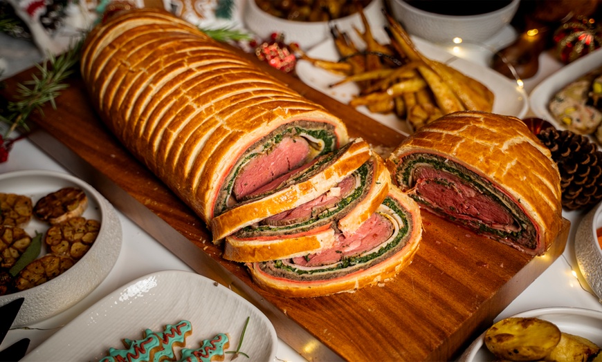 Image 2: 6 to 8 People Turkey or 8 to 10 People Beef Wellington Feast w/ Sides