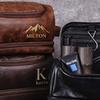 Image 2: Travel in Style With Personalized Vegan-Friendly Leather Toiletry Bag (Up to $maximum_of_discount_percentage Off)