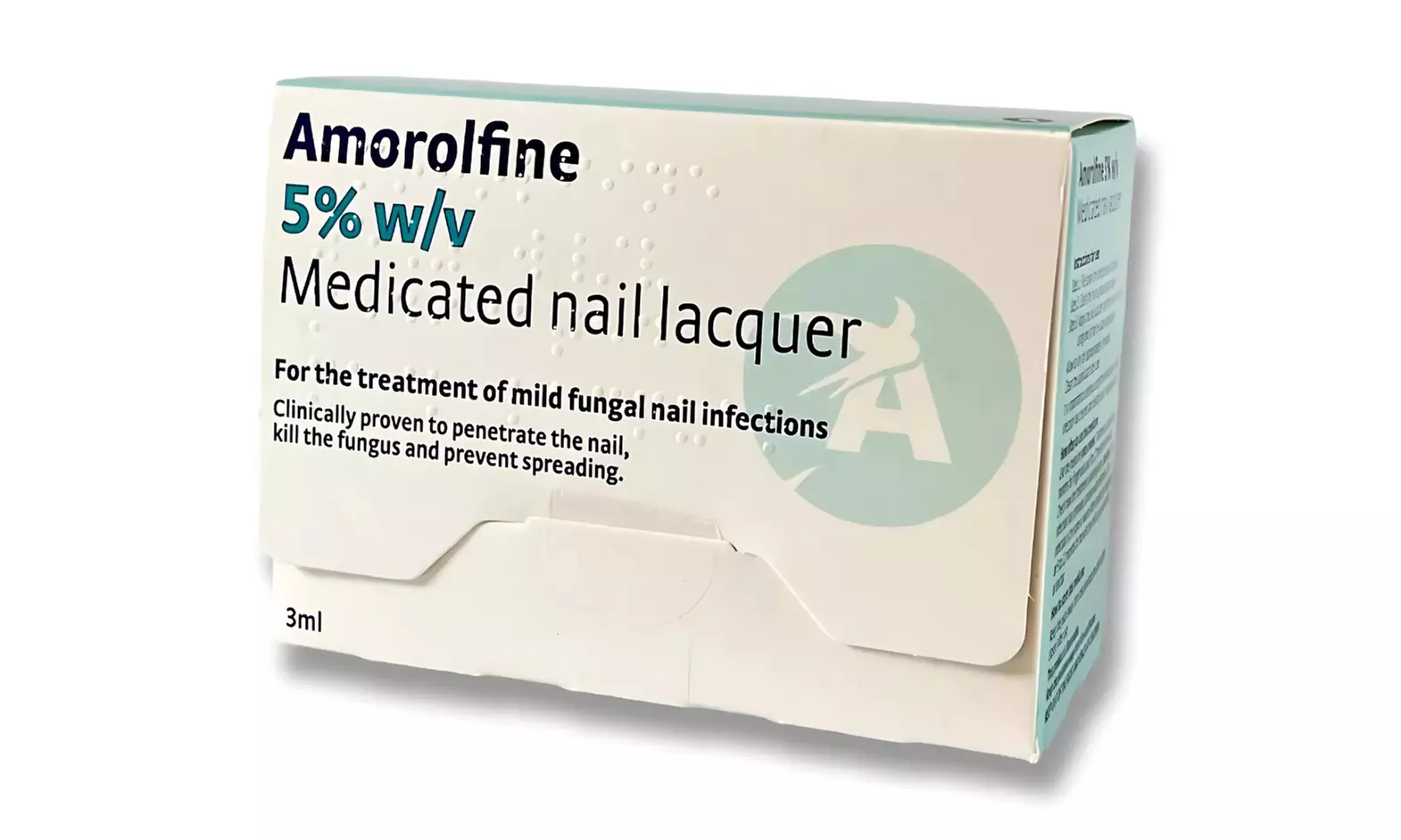 Amorolfine 5% Nail Lacquer Antifungal Fungal Nail Treatment – 3ml