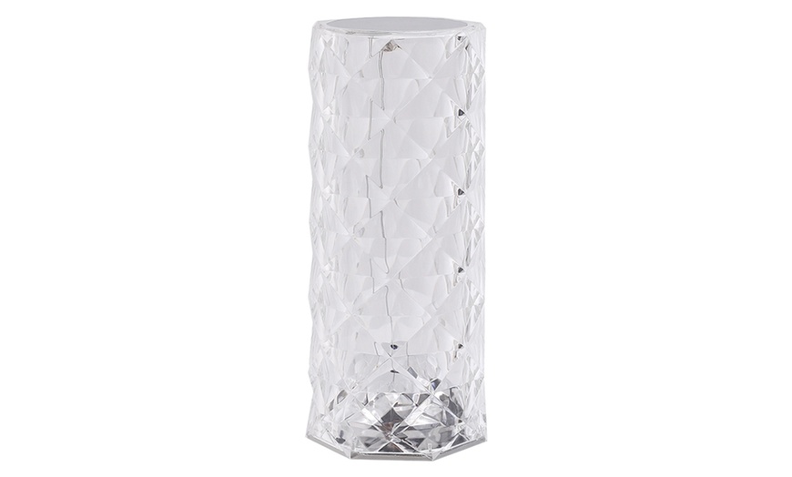 Image 2: Living And Home Transparent Faceted Night Lamp