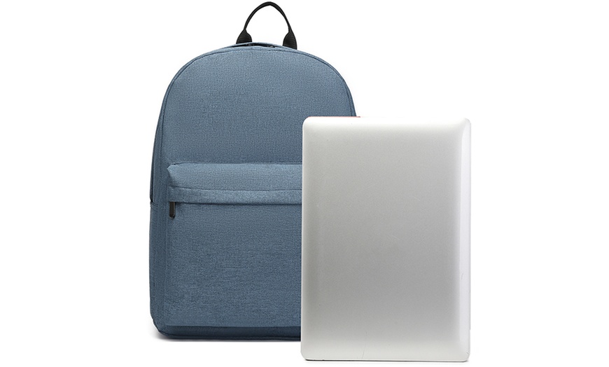 Image 17: Mochila escolar con correas acolchadas y múltiples bolsillos