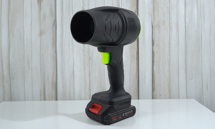 Image 1: Akku-Turbo-Druckluftgebläse mit 3 Geschwindigkeiten und 2 Akkus
