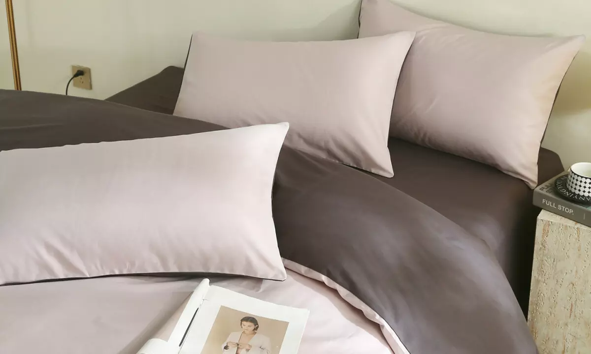 Reversible Pure Cotton Pillowcase Pair