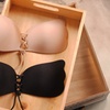 Image 1: 2-Pairs Women Sticky Invisible Bras Self Adhesive Strapless Drawstring