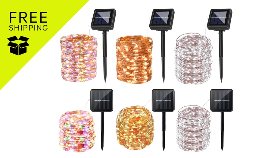 Image 1: Garden Solar Powered Fairy String Light