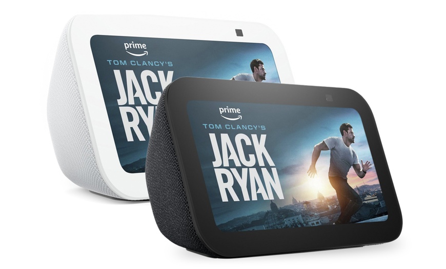 Image 1: New Amazon Echo Show 5 (3rd Gen) Smart Display - 5.5'', Deeper Bass, Camera Cover, Smart Home Hub