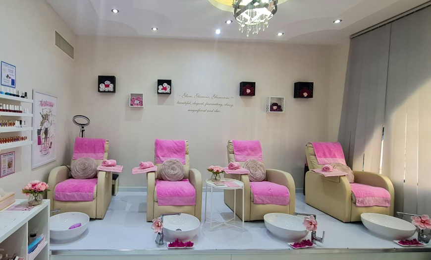 Image 1: Manicure & Pedicure Packages w/ Gelish, French & Hair Wash + Blow-dry