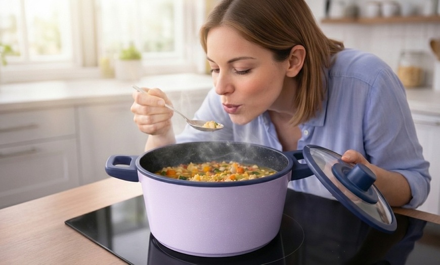 Image 6: Cocotte avec couvercle, batterie de cuisine de 6 ou 13 pièces
