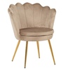 Image 33: Fluwelen schelp fauteuil