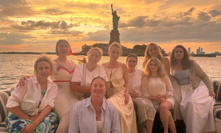 Sunset Cruise 6:30pm-9:30pm for 2 people - Hudson River Boat Charters