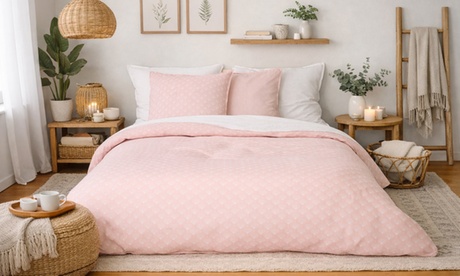 Groupon Unisex Printed Washed Cotton And Linen Duvet Cover Set: Nature Foliage Bedding Set/240Cm(L) X 220Cm(W)