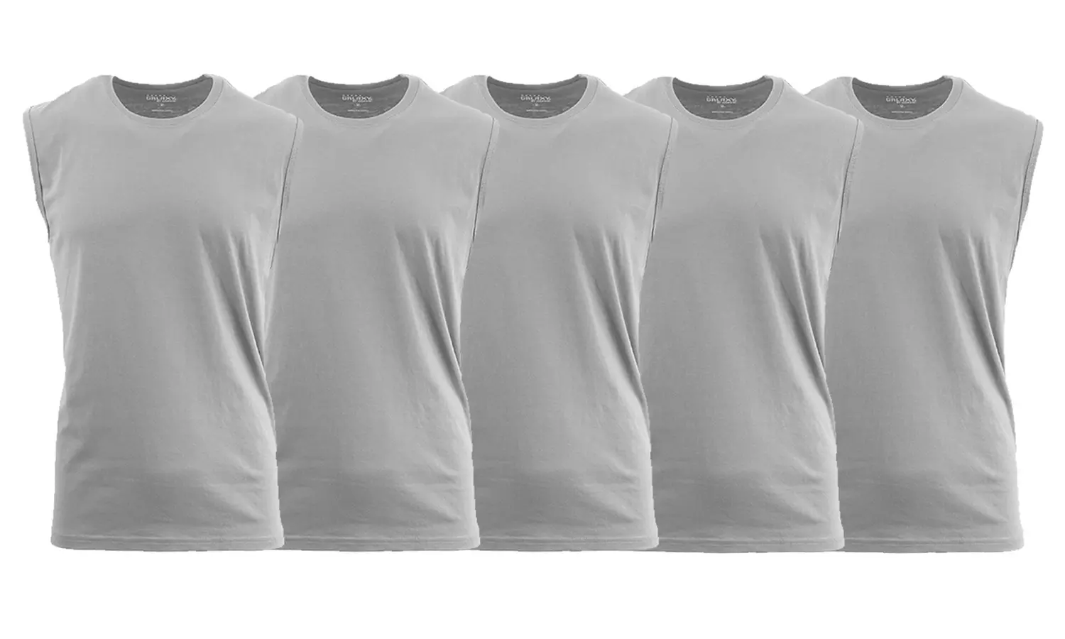 Men's 5-Pack Crew Neck Muscle Tank Tee (S-5XL)