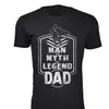 The Man The Myth The Legend Dad Badge - Black