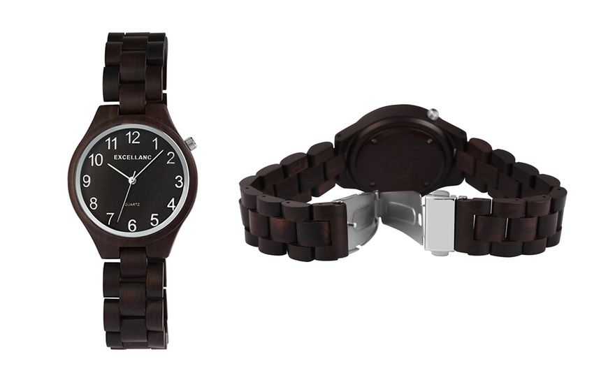 Image 4: Montre-bracelet en bois Excellanc