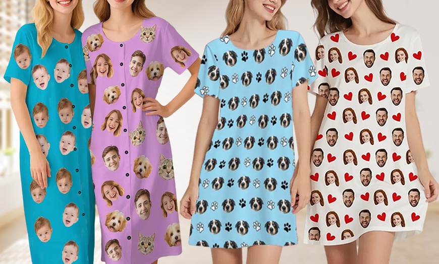 Image 4: Custom Photo Pajama Set from Justyling — Full or Half Set