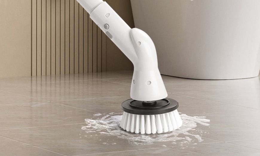 Image 4: Multi-Functional Electric Cleaning Brush with Six Heads