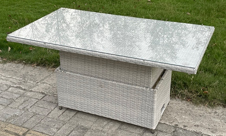 Image 4: Rattan Effect Garden Furniture Set