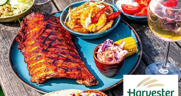 Two or Three Course Meal for 2 Adults and Up to 2 Children @ Harvester