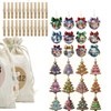 Image 2: Calendario de Adviento con colgantes decorativos navideños