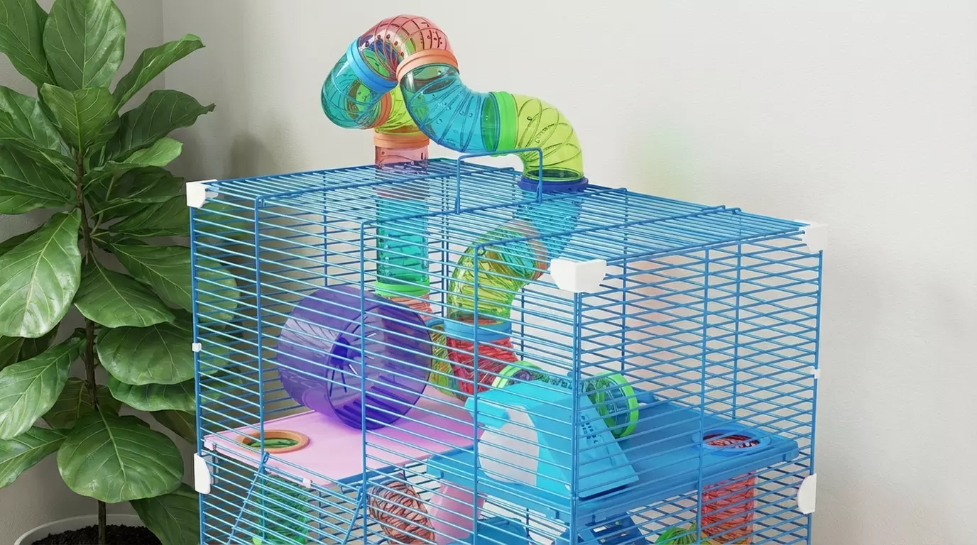 Pawhut 5-Tier Hamster and Gerbil Cage