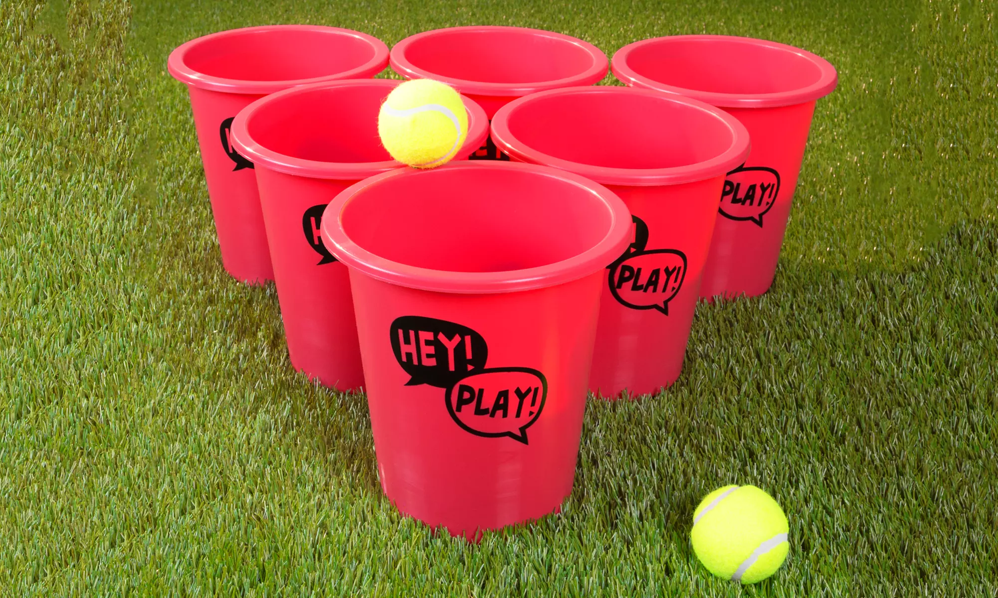 Bucket Ball Giant Beer Pong Outdoor Game Set - Primary Image