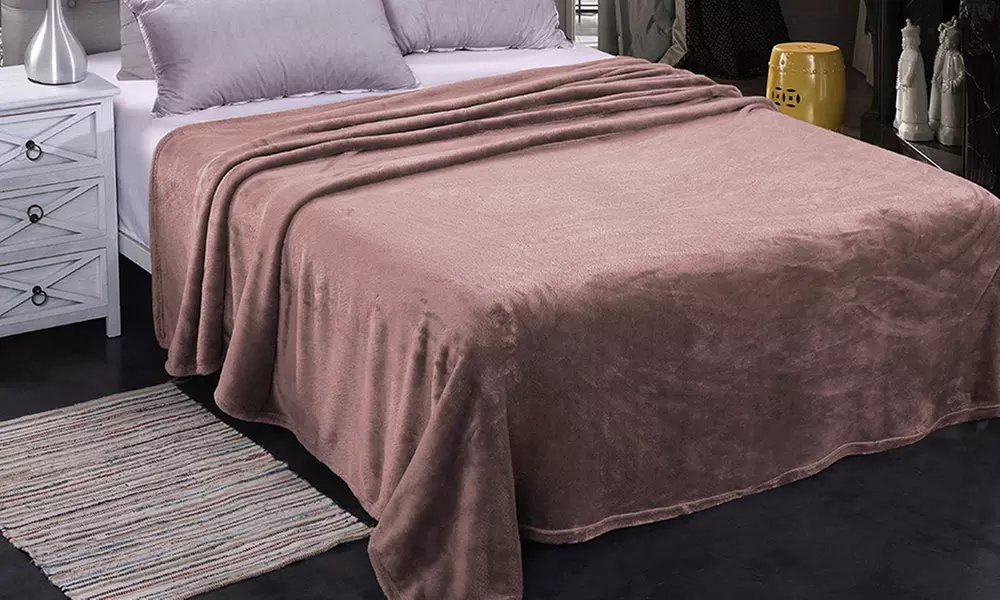 JML Soft Lightweight Plush Flannel Blanket for Bed/Sofa,King/Queen Size