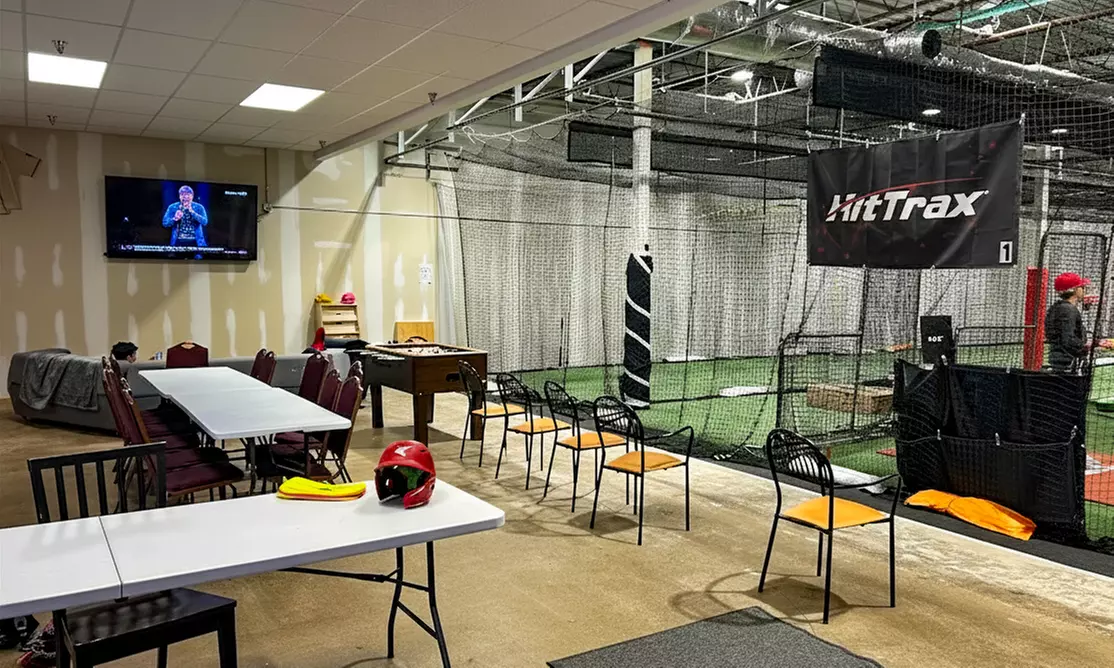 30 or 60-Minute Baseball Batting Cage Time & More for Up to 4 People