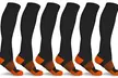 xFit Solid Copper-Infused Knee-High Compression Socks (6 Pairs) - Second Medium
