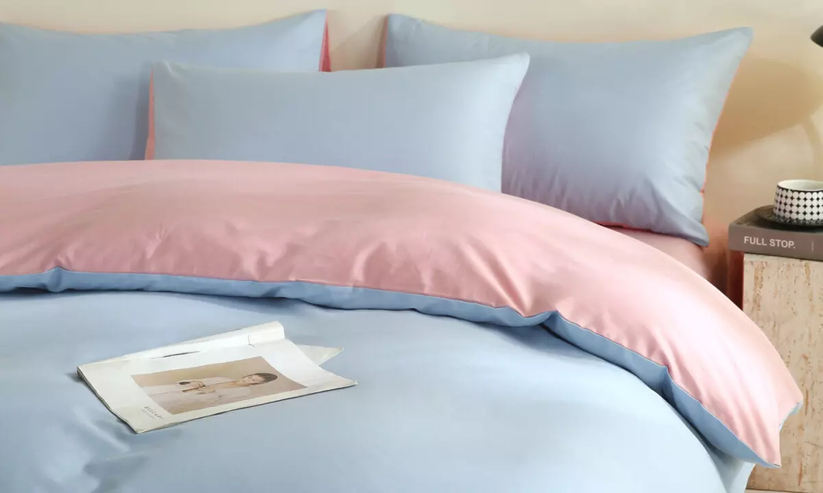 Reversible Pure Cotton Pillowcase Pair